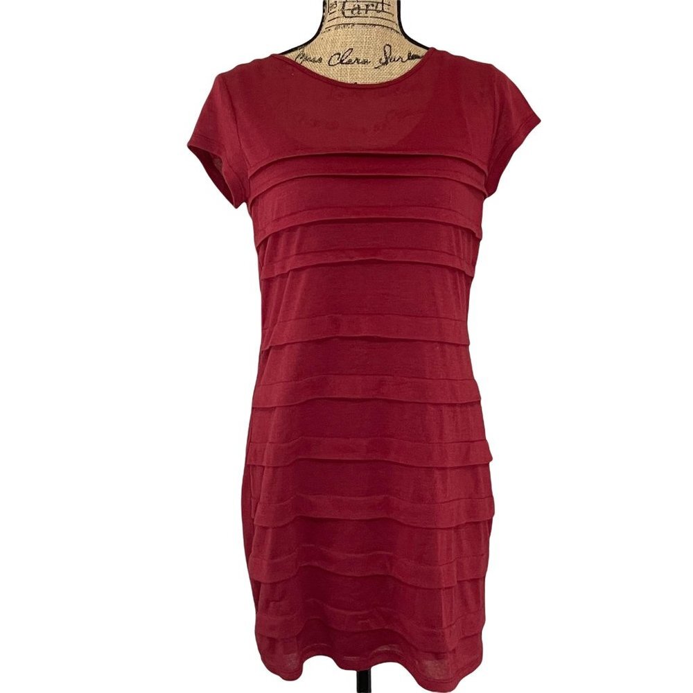 Tulle Red ruffle dress size XS Soft Cotton Feel Style number J6609K
